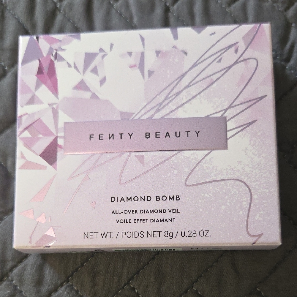 Fenty Beauty Diamond Bomb Veil in Pink and White